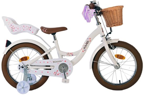 Volare Blossom Kinderfiets - Meisjes - 16 inch - Wit van Volare — afbeelding 2