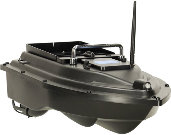 MOZY® - Voerboot - Zwart- tot 2 kg - Bestuurbaar - 500 meter bereik - met Verlichting - GPS Functie - 12 000 mAh - Visvoer Boot - Karper Vissen - Karpervissen - Visaasboot van Merkloos — afbeelding 2