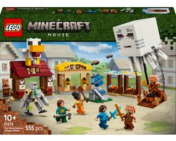 foto van LEGO Minecraft De Ghast-Ballon Aanval op het dorp - 21273