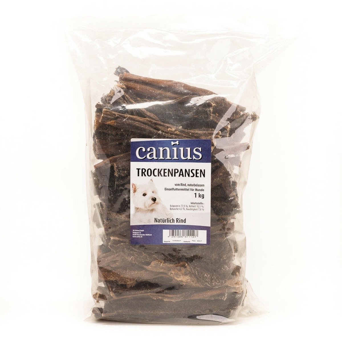 Canius gedroogde runderpens - 1kg