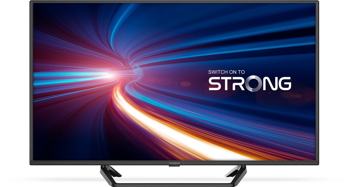 STRONG - HDTV 32" (80 cm) SRT32HF2003C - Drievoudige tuners - 2 HDMI-poorten (1 ARC) + 1 USB-poort + Optisch + Mini-AV + Terrestrisch/Sat - Zwart - STRONG - €170,99