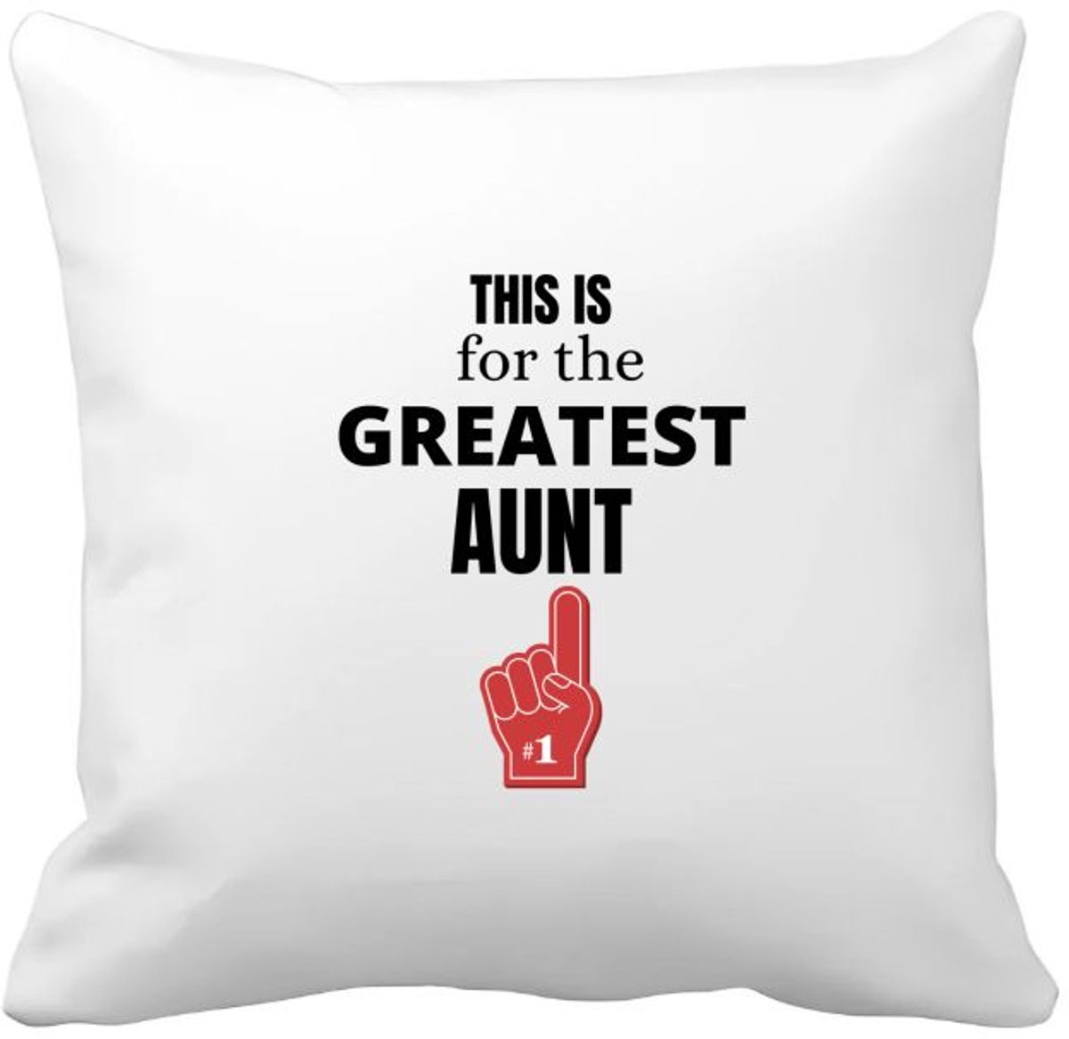 Akyol this is for the greatest aunt Kussen hoes - Tante - tante - verjaardag tante - cadeautje - kado - geschenk - 40 bij 40 cm Multicolor