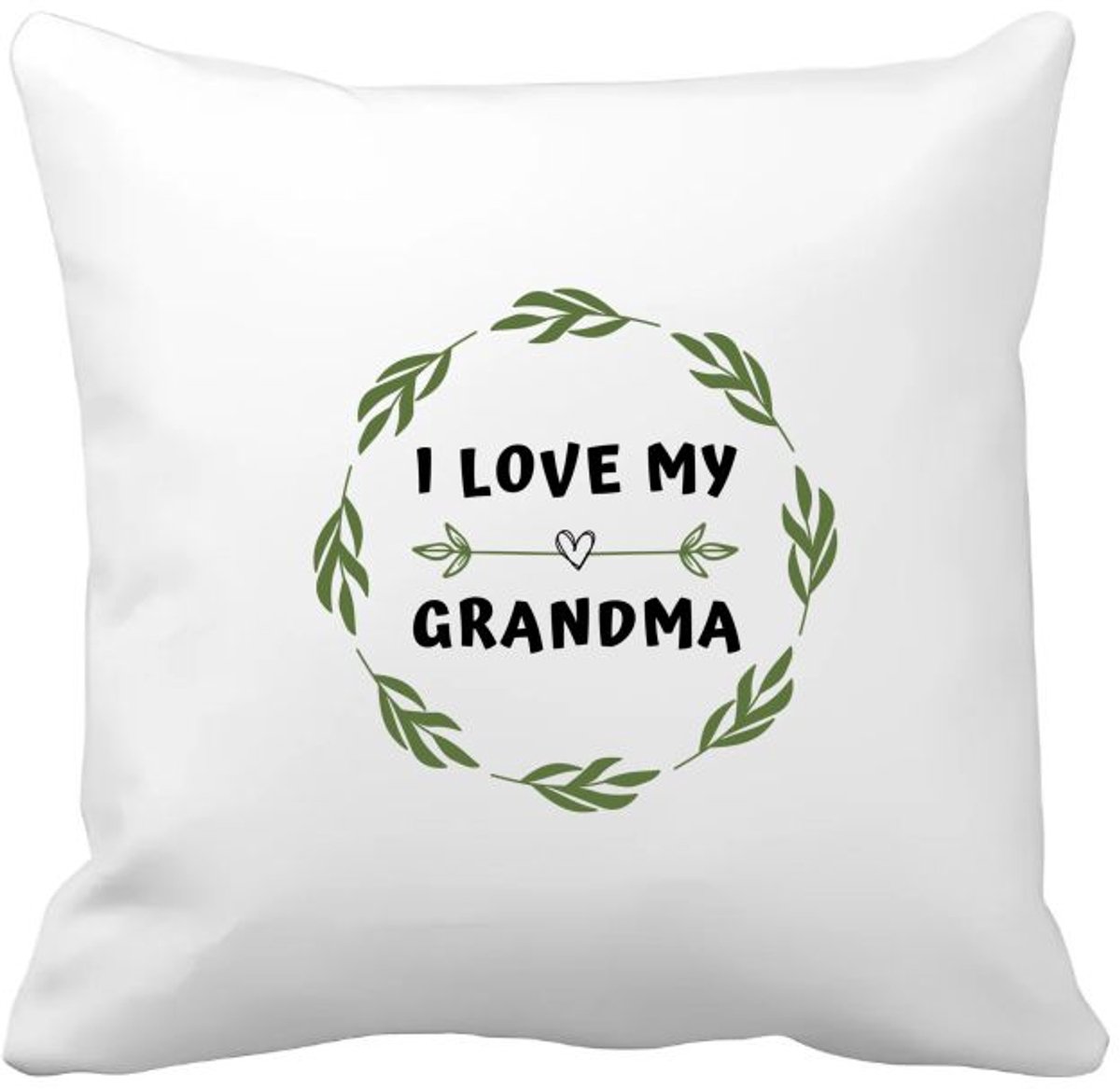Akyol i love my grandma Kussen hoes - Oma - liefste oma - verjaardag - cadeautje voor oma - oma artikelen - kado - geschenk - 40 bij 40 cm Multicolor