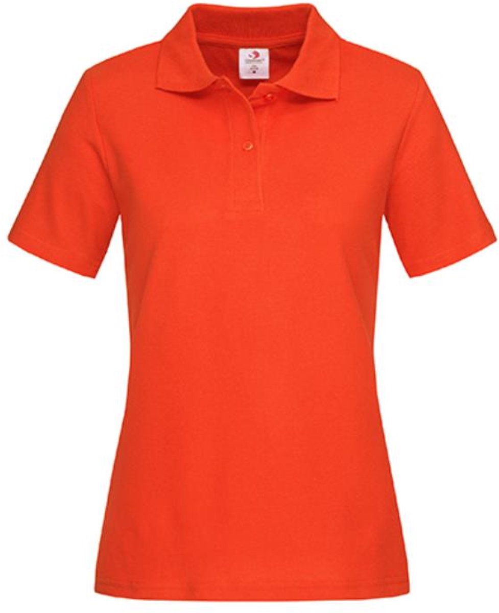 Stedman - Dames Polo - Brilliant Orange maat L