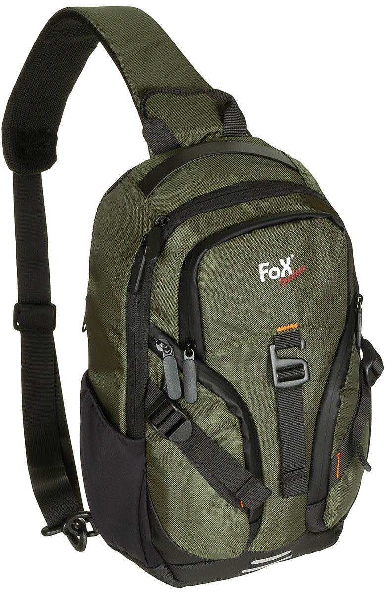 Fox outdoor One strap rugzak / sling bag 7l, olijfgroen