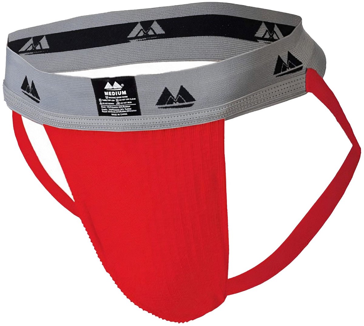 MM Sports Original Edition Swimmer/Jogger Jockstrap 2 inch Red - MAAT XXL - Heren Ondergoed - Jockstrap voor Man - Mannen Jock