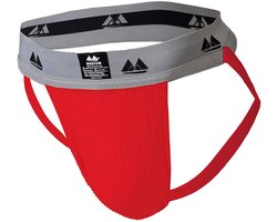 MM Sports Original Edition Swimmer/Jogger Jockstrap 2 inch Red - MAAT XXL - Heren Ondergoed - Jockstrap voor Man - Mannen Jock