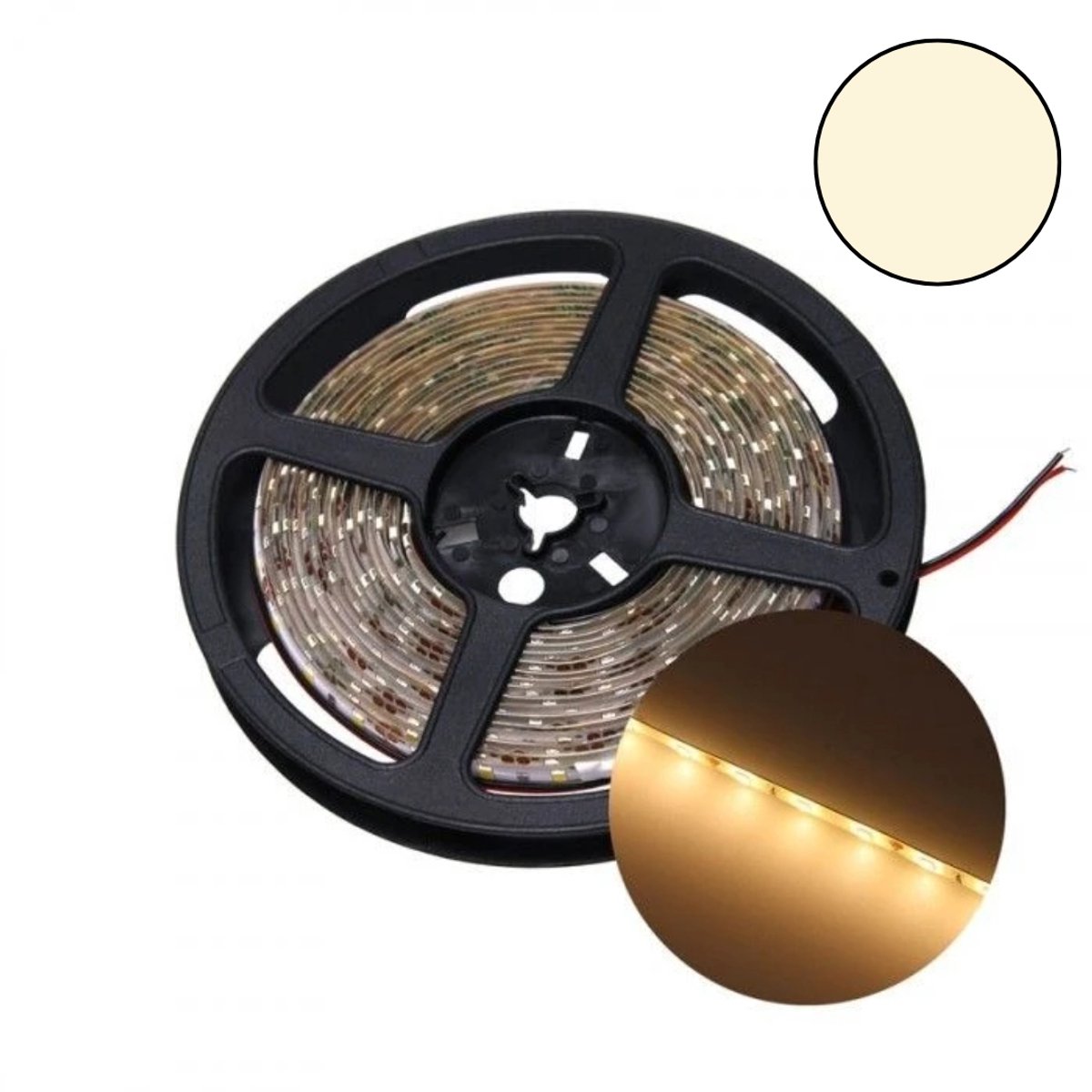 Led strip 60x2835SMD/meter 12V DC Warmwit 5m IP67