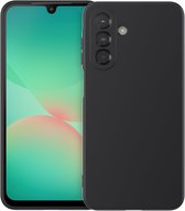 Coque compatible avec Samsung Galaxy A26 5G Coque Siliconen Coque arrière Zwart