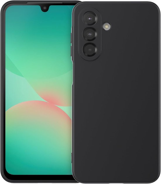 Samsung Galaxy A26 5G hoesje zwart dun flexibel siliconen TPU cover slank beschermhoes