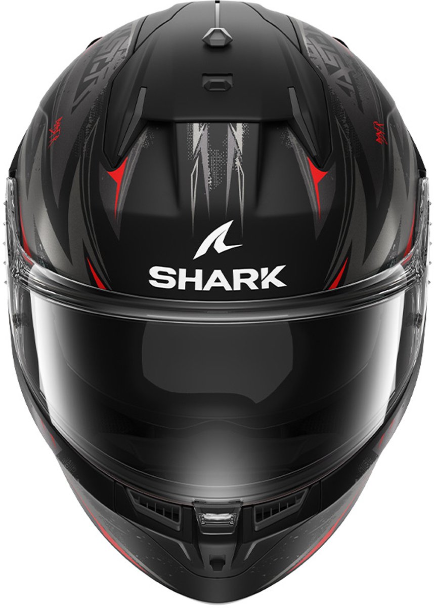 Shark D-SKWAL 3 Blast-R Mat Zwart Antraciet Rood - Maat L - Integraal helm - Scooter helm - Motorhelm - Zwart - Scooterhelmen mannen en vrouwen. – foto 7