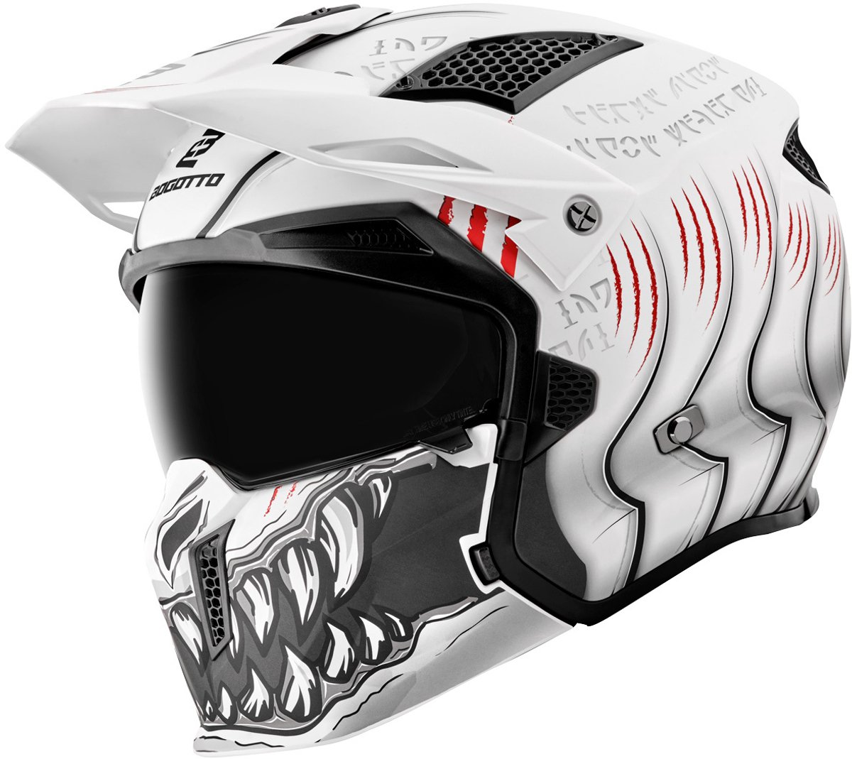 Bogotto Radic Waheela 22.06 Wit Jethelm - Maat S - Helm
