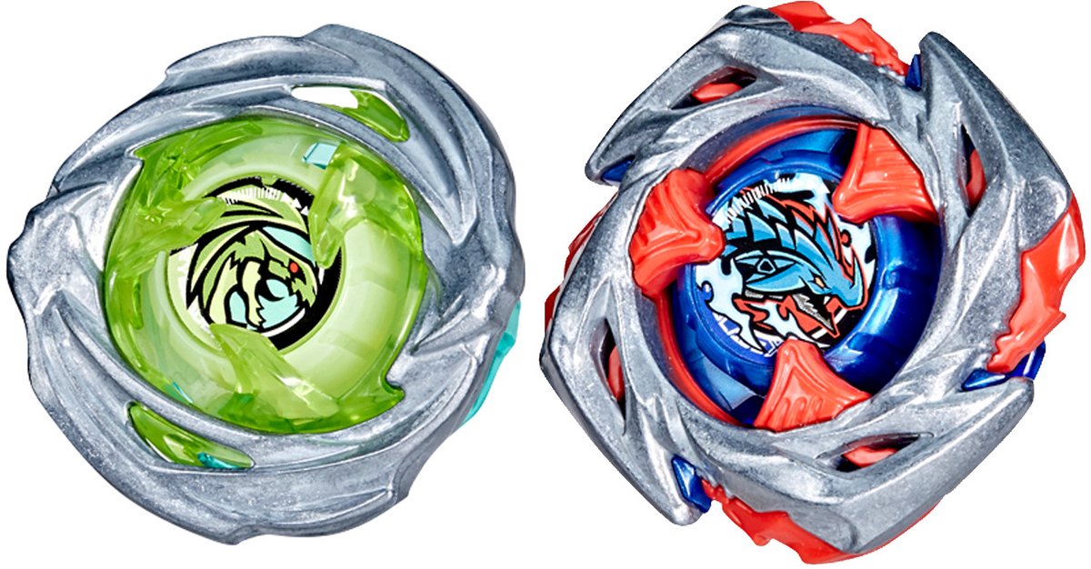 Beyblade X Drop Attack Battle-set met Beystadium - 2 rechtsdraaiende speeltollen en 2 launchers — afbeelding 14