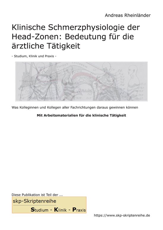Klinische Schmerzphysiologie der Head-Zonen: Bedeutung für  ... - cover