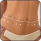 Panni Pulizia Oro Chaîne De Taille Plaquée Or 18 Carats Irikdescia - Réglable, Avec Boîte Cadeau, Pour Femme, Style Bohème Catena Vita Donna Panni Pulizia Oro Chaîne De Taille Plaquée Or 18 Carats Irikdescia - Réglable, Avec Boîte Cadeau, Pour Femme, Style Bohème Catena Vita Donna