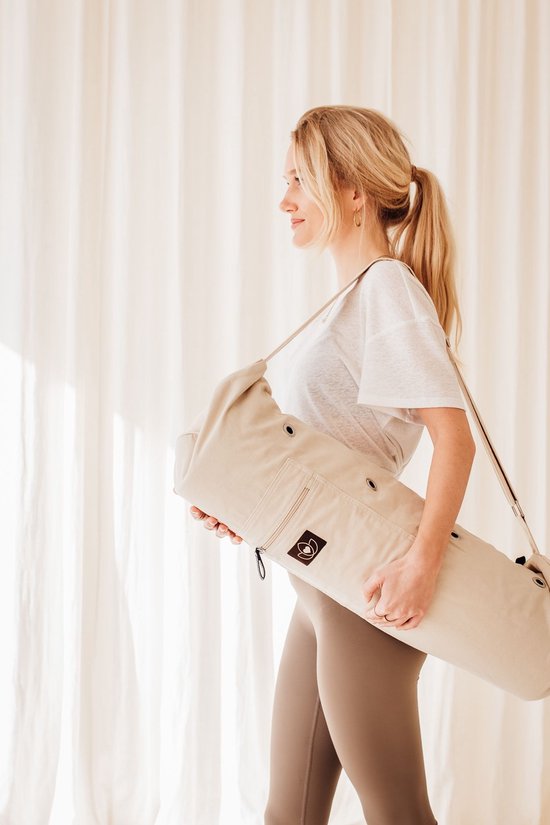 Yogatas katoen eco sand - Lotus van Merkloos — afbeelding 4