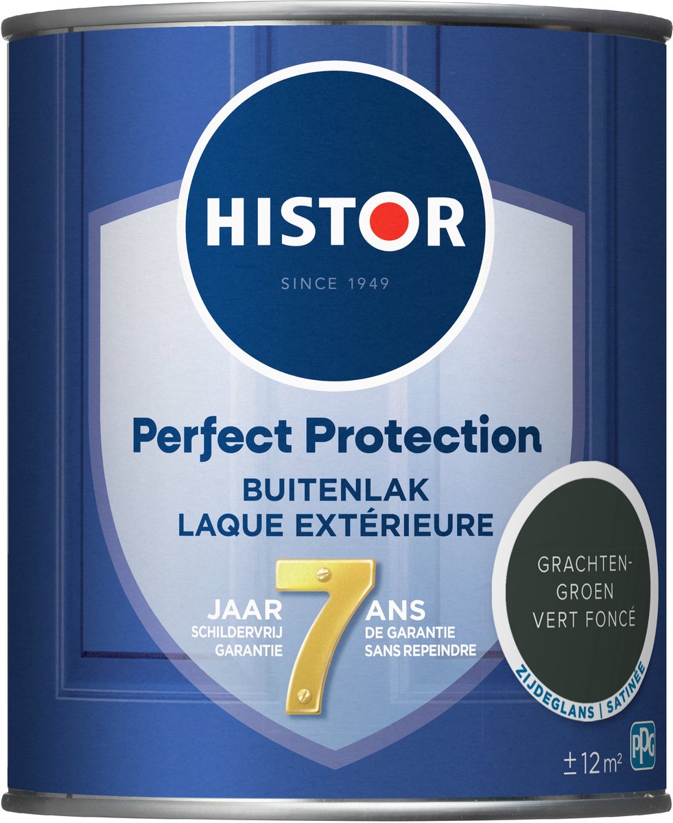 Histor Perfect Protection Buitenlak - Houtlak - Houtverf voor Buiten - Zijdeglans Verf voor Hout - Buitenverf - Grachtengroen - 0.75 L – foto 4