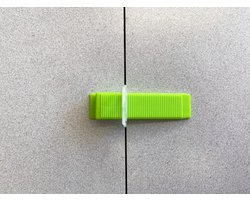 Tegel Levelling Kit 3 mm 100 stuks – Nivelleer systeem Voor Perfect Vlakke Tegelvloeren en - Wanden - Inclusief Clips Wiggen & Tang
