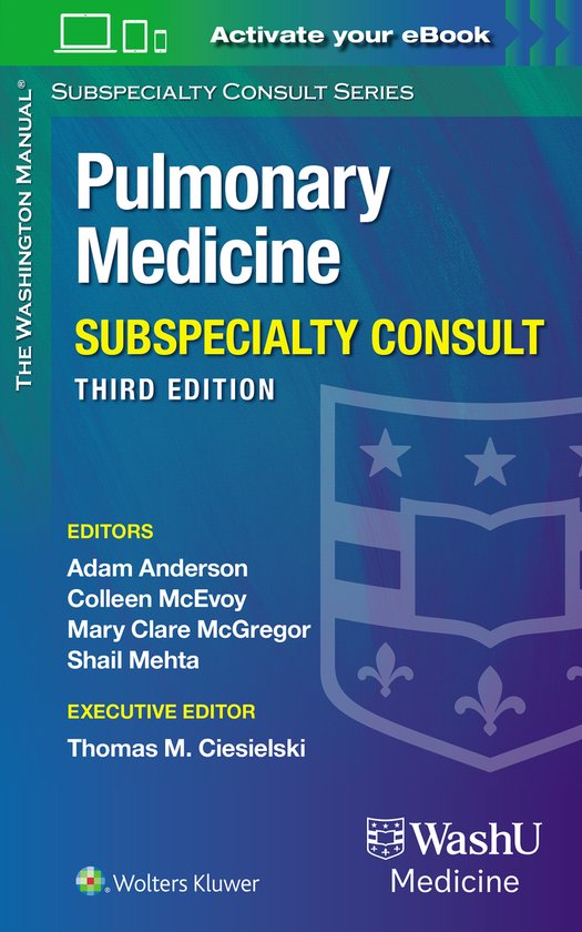 Washington Manual Pulmonary Medicine Subspecialty Consult