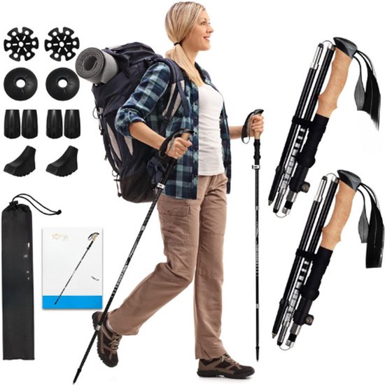 Bâtons de marche Carbone Aluminium 7075 Ultralégers