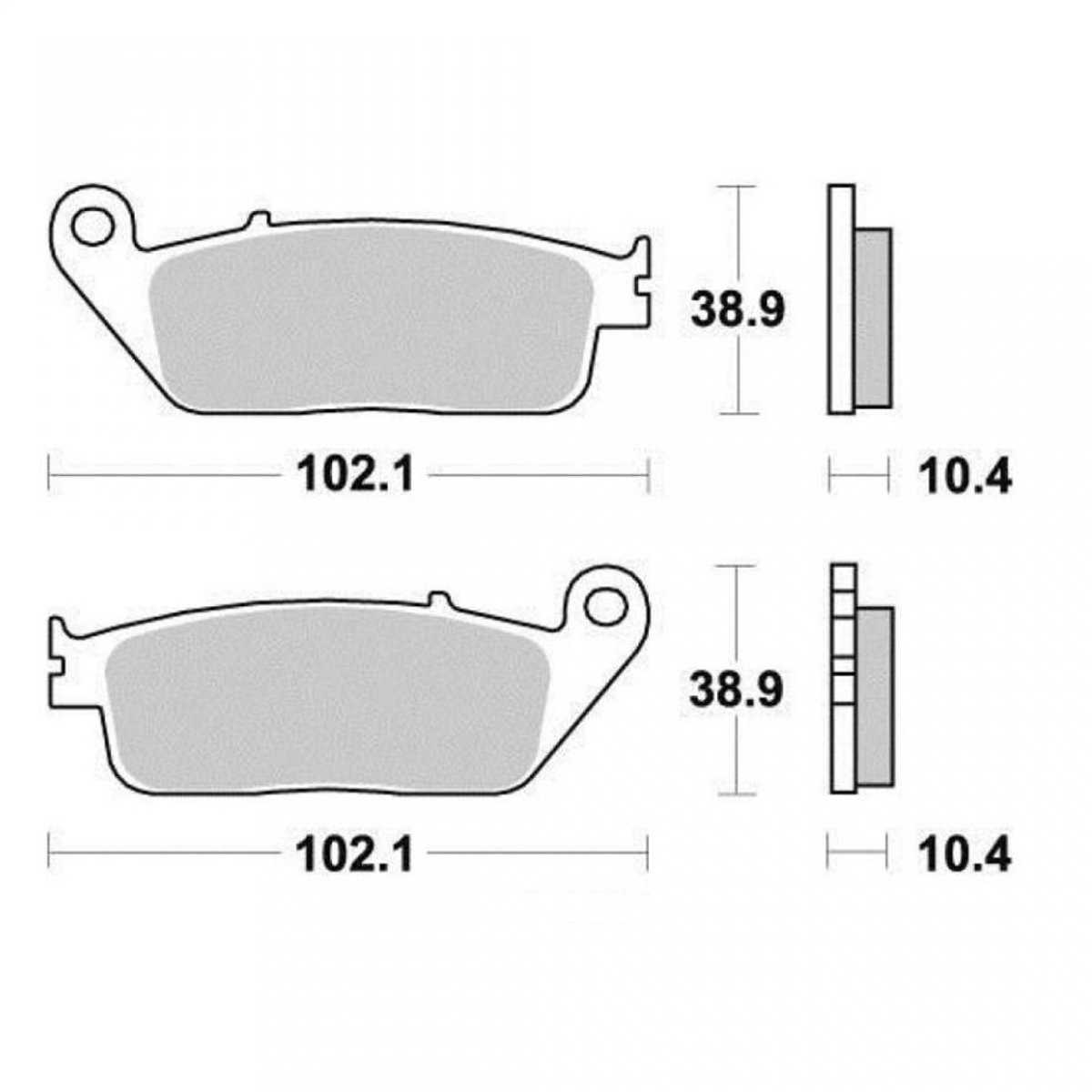 Plaquette de frein Vesrah pour Moto Honda 1500 Gl F6C Valkyrie 1997 à 2003 AR Neuf