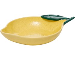 Secret de Gourmet Citroen Keramieken Opdienschaal - 31x22x7cm - Geel
