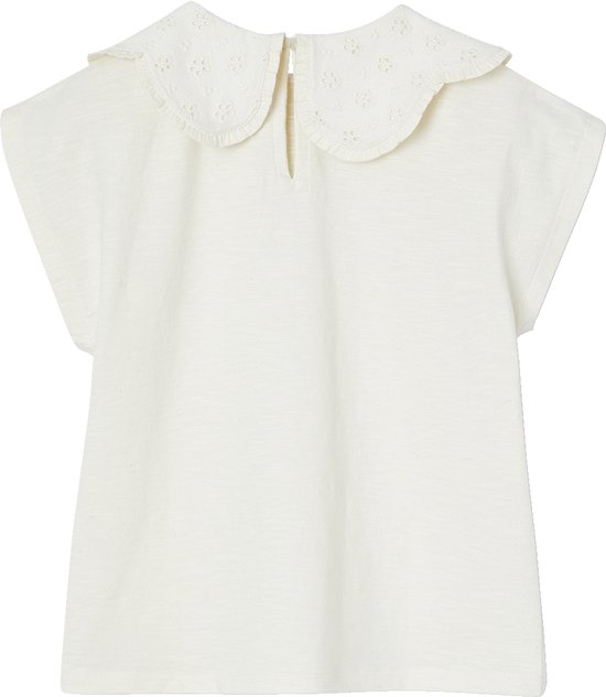 Vertbaudet T-shirt col brodé fantaisie fille