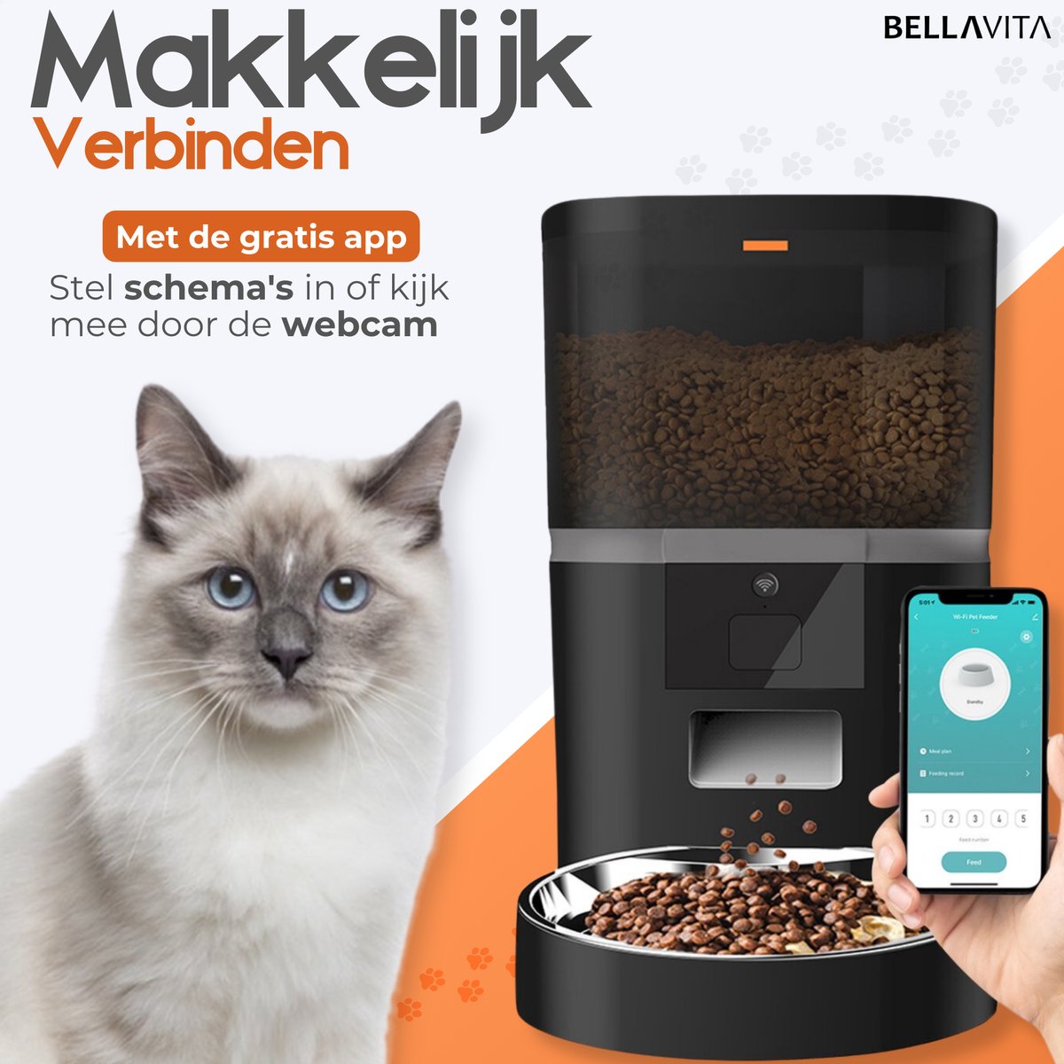 BELLAVITA Automatische voerbak met Camera thumbnail 4