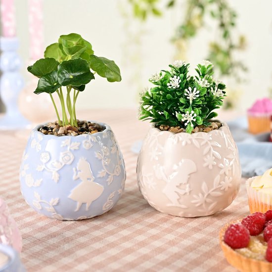 Set de pots de fleurs Alice au pays des merveilles