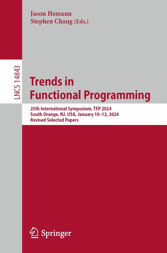 Springer Nature Proceedings Computer Science - Trends in Fun ... - cover