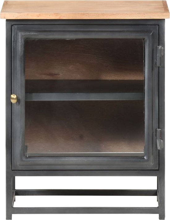 THE HOME DECO FACTORY HD3731 Nachtkastje, stapelbaar, hout, grijs, 44 x 35 x 45, 30 cm