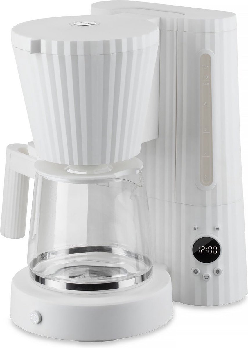 Alessi Plissé Elektrisch-Koffiezetapparaat-Filterkoffie-Wit