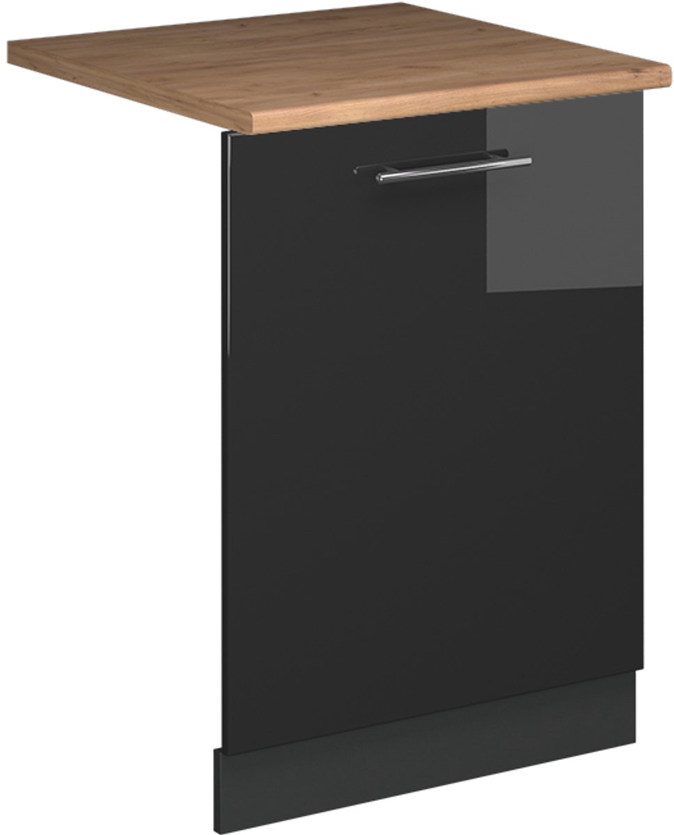 Vicco Fame-Line Vaatwasserfrontpaneel – 60 cm, WB Eik Antraciet Hoogglans