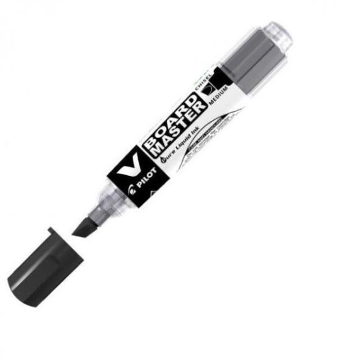 Pilot V Board Master markeerstift 10 stuk(s) Beitelvormige punt Zwart