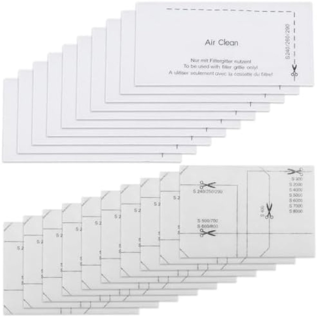 20 stuks filters, inclusief 10 motorbeschermingsfilters en 10 stuks stofzuigerfilters, voor Miele Complete C1/2/3, Compact C1/2, Classic C1, Dynamic U1, S200-S899, S2000-S8999