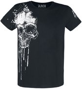 Black Premium by EMP Zwart T-shirt met doodshoofdprint - Unisex - XL