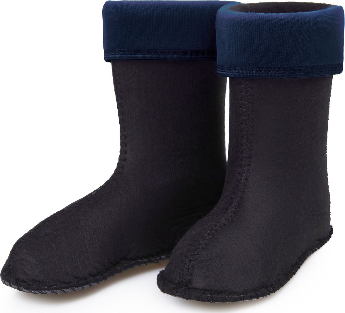 Ladeheid Sokken voor Regenlaarzen Modell LA-KL-EVA-Kids en KL050 – Fleecesokken – 35 – Donkerblauw - LA-KL-045