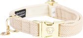 Kentucky Dogwear - Wol Hondenhalsband - Klassevolle uitstraling - Versterkt met nylon - Maat M 36-52 cm - Hondenriem
