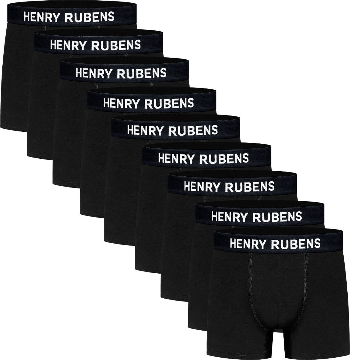 Boxershorts Heren - 9-Pack Katoen - Zwart - Ondergoed - Hoog Draagcomfort - Maat XL