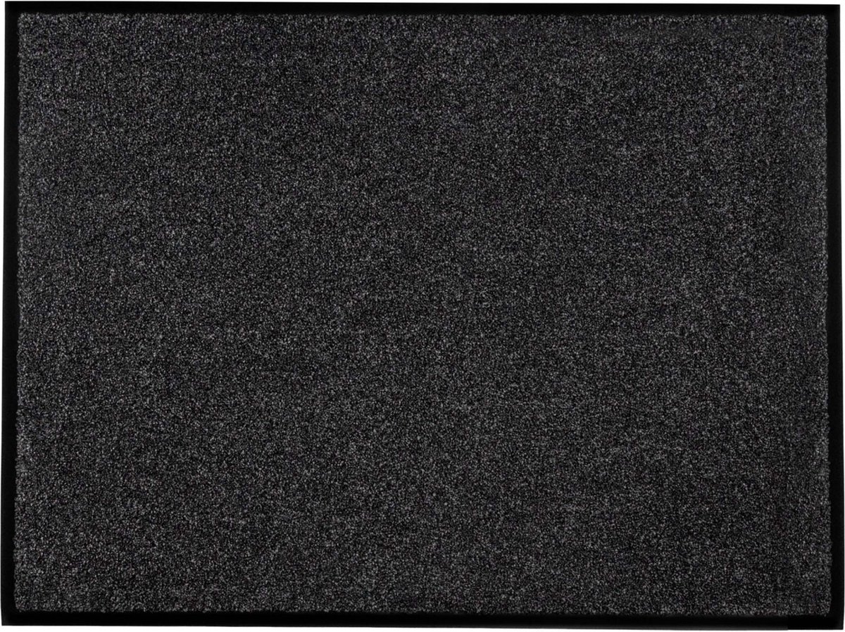 MD-Entree MD Entree - Sahara Onyx Deurmat - Droogloopmat - Schoonloopmat - 60 x 150 cm - Poolhoogte 10 mm - Antislip - Hoge vochtabsorptie - Wasbaar - Hoogwaarige kwaliteit - Verschillende afmetingen & Kleuren. Zwart
