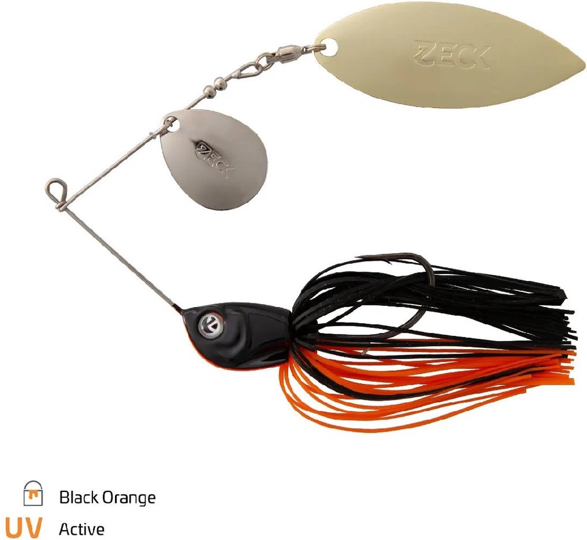 Zeck Spinnerbait 10 gr Black Orange