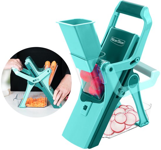 Nicer Dicer Mando - Pour une préparation rapide de la cuisine - Ensemble de 12 pièces