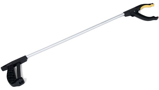 Zwerfvuilgrijper/afvalgrijper zwart/grijs - 6x - 76 cm - kunststof - Grijparmen - Vuilnisgrijpers van Grijparmen — afbeelding 3