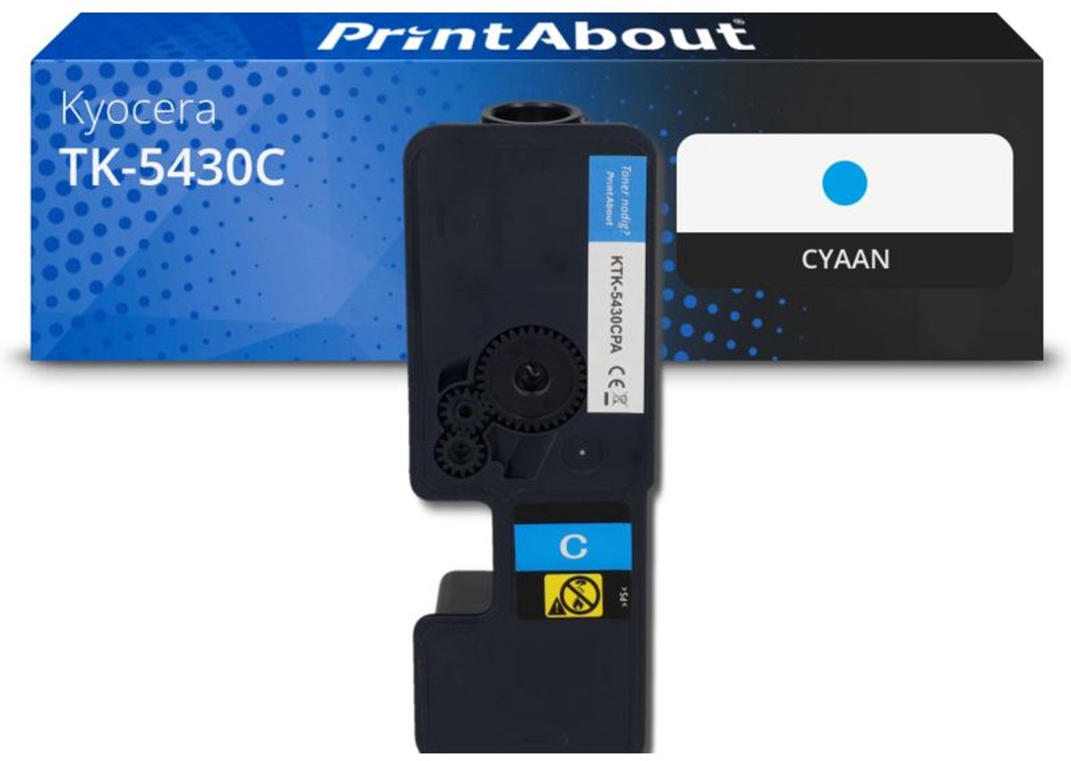 PrintAbout Huismerk Kyocera TK-5430C Toner Cyaan