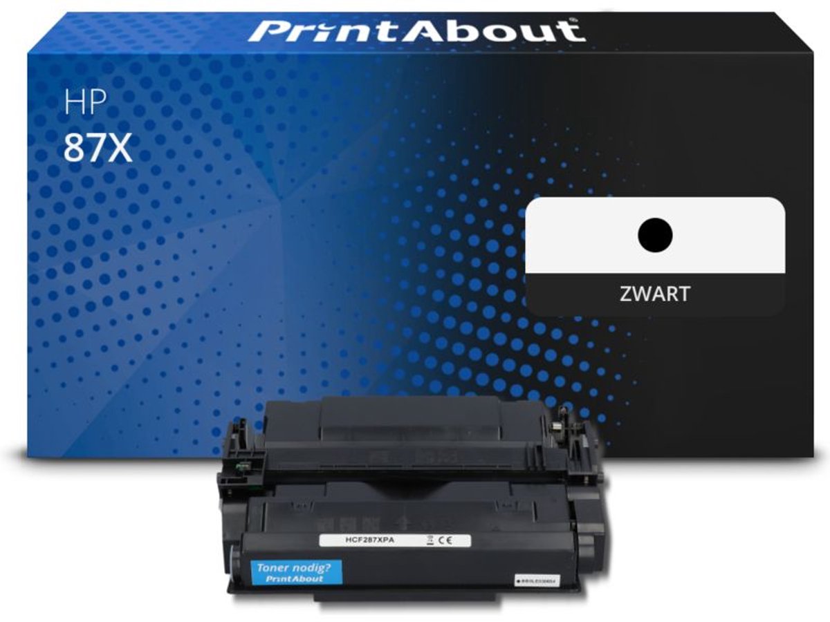 PrintAbout - Alternatief voor de HP CF287X (nr 87X) / zwart