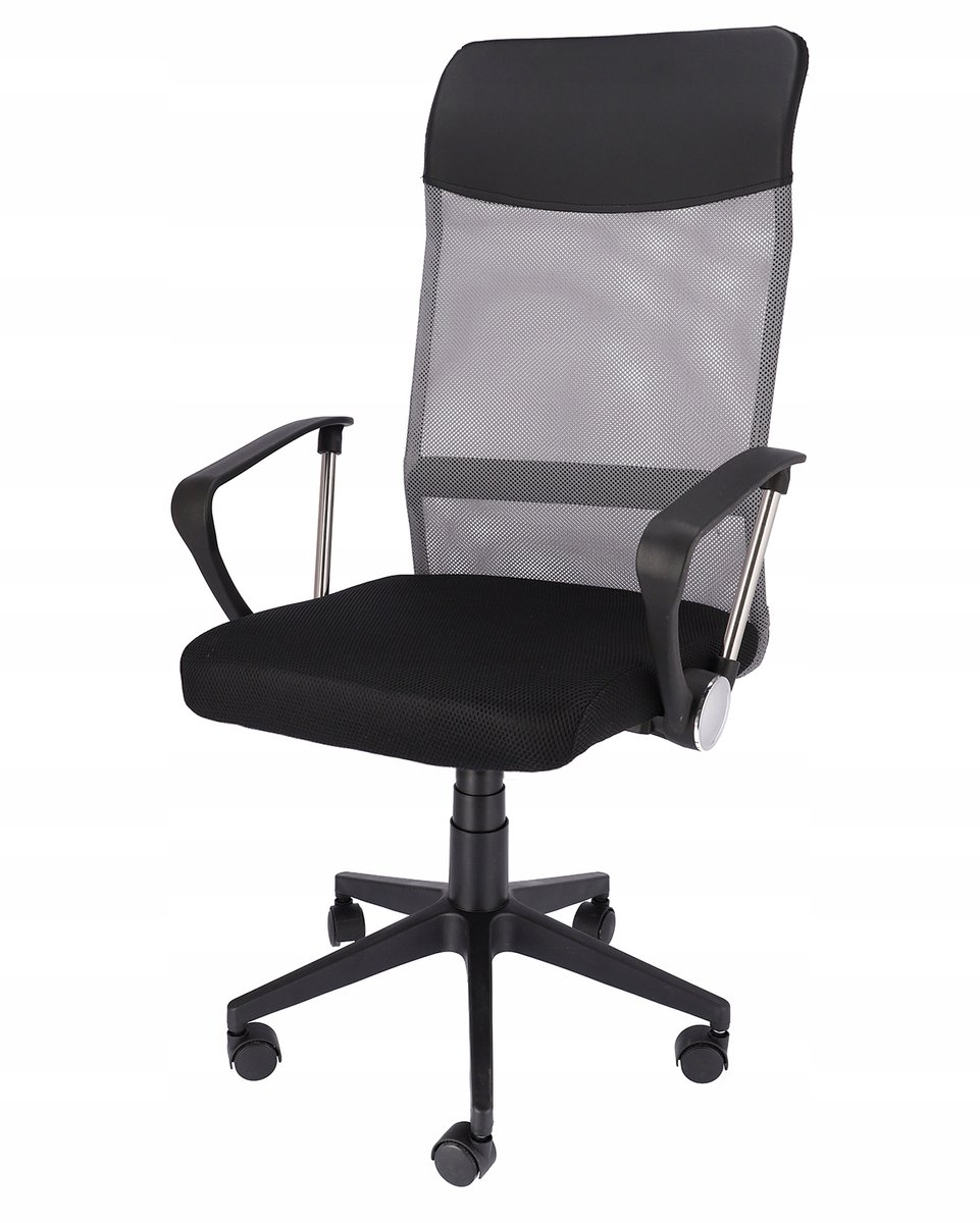 Draaistoel ZOOM – grijs eco-leer - afbeelding 2