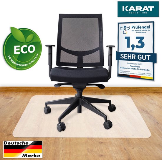 Vloerbeschermer PVC - Harde vloer - 90x120cm