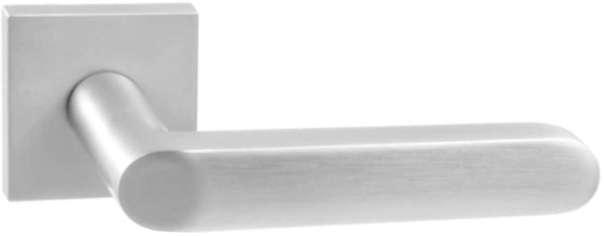 Domino® Deurklink DENVER QR SLIM M6 - Chroom gespoten - Deurkruk, Deurbeslag, Deurklinken voor Binnen - Deurbeslag van aluminium - Deurklink voor kamerdeur, kantoordeur, kelderdeur en binnendeur