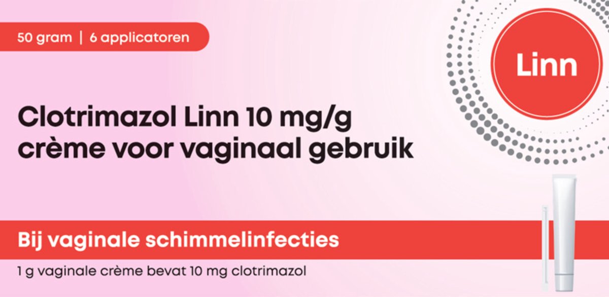 Goedkoopste Linn Clotrimazol Vaginale Crème 10 mg/g 50 gram