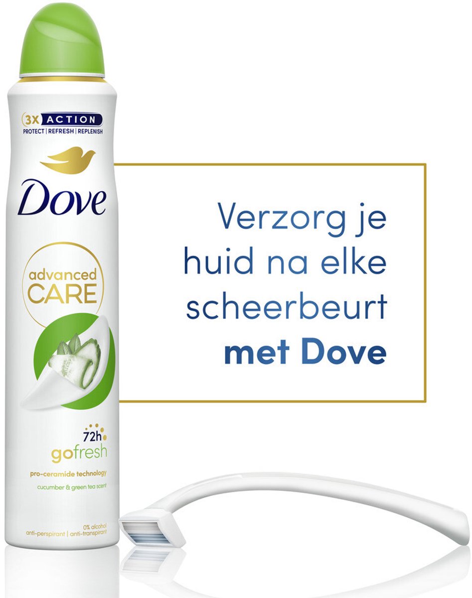 Goedkoopste 6x Dove Deodorant Spray Cucumber & Green Tea 200 ml